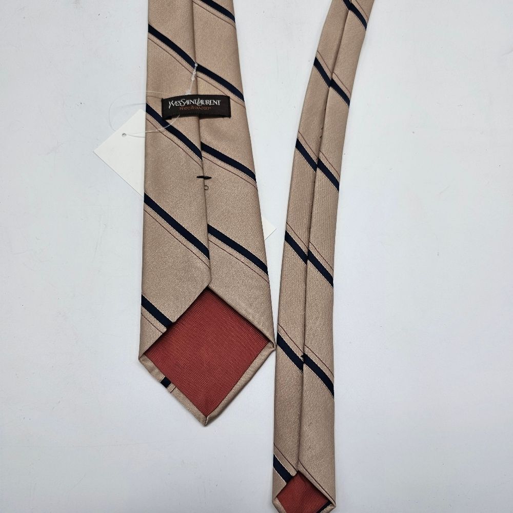 YSL Vintage 1980's Stripe TieYSL Vintage 1980's Stripe Tie - Picture 4 of 9